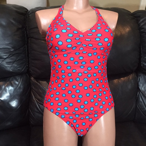 Old Navy Swim Old Navy Polka Dot Bathing One Piece Swimsuit Sz S